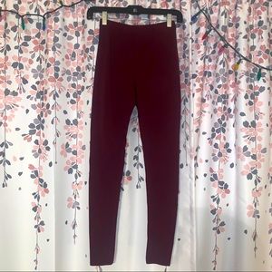 Maroon Forever 21 Leggings